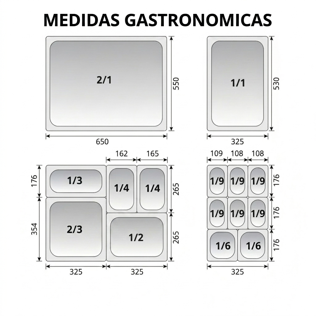 Tapa Gastronómica Acero Inox
