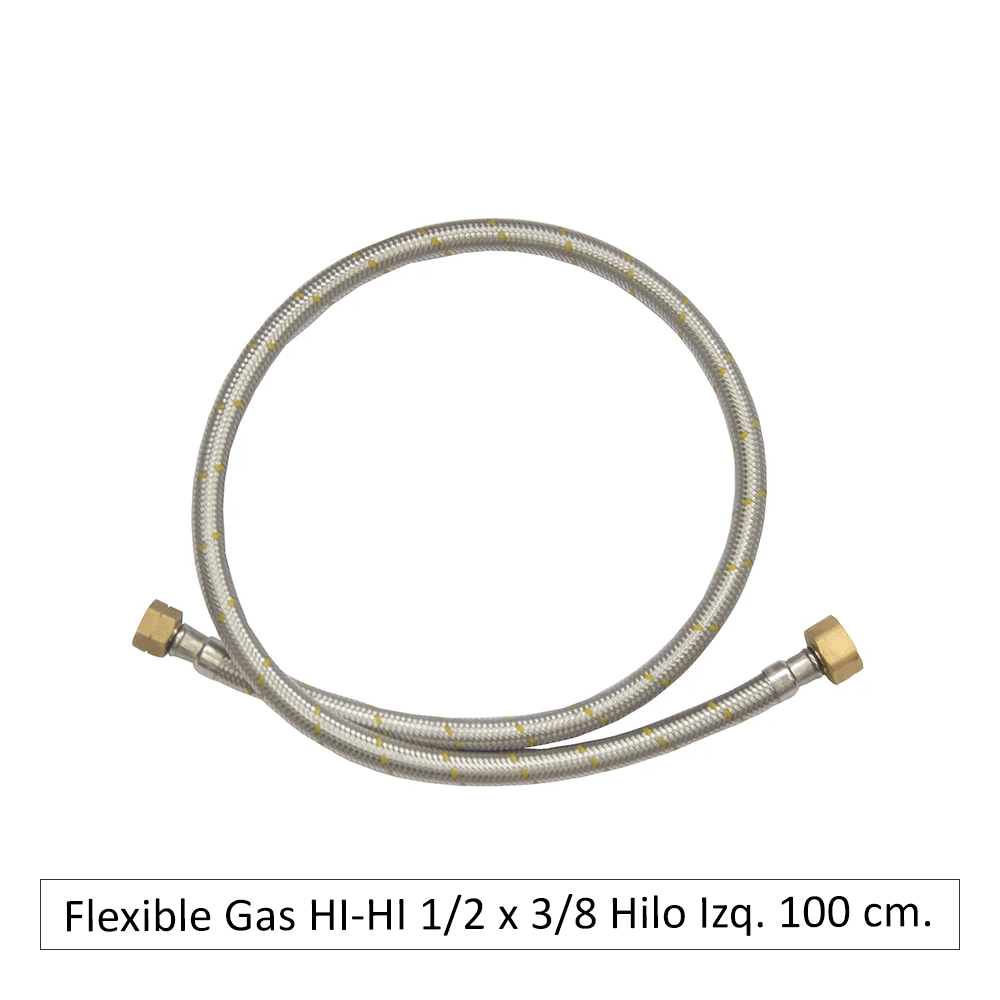 Flexible De Gas 1/2" X 3/8" Izq 1 Mt