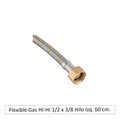 Flexible De Gas 1/2" X 3/8" Izq 60 Cm