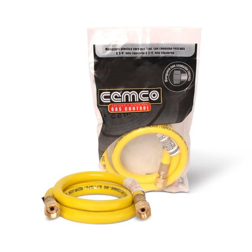 Manguera Gas 3/8" Izq X 3/8" Izq 1 Mt Certificada